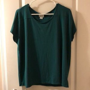 Dark teal blouse